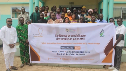 Ravages du diabète et de l'hypertension: la Fondation Hubi & Vinciane sensibilise les travailleurs de Parakou