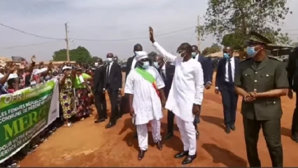 TOURNÉE DE REDDITION DE COMPTE DU CHEF DE L&rsquo;ÉTAT PATRICE TALON : Les populations de Pèrèrè et de N&rsquo;Dali saluent les réalisations du réformateur