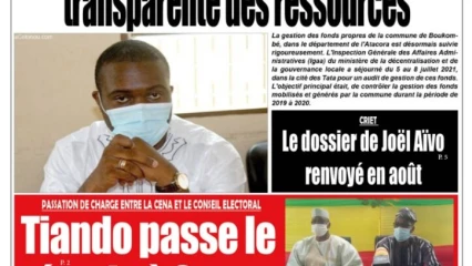 Parution du vendredi 16 juillet 2021