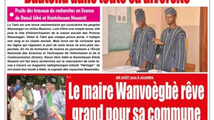 Une du vendredi 4 août 2023