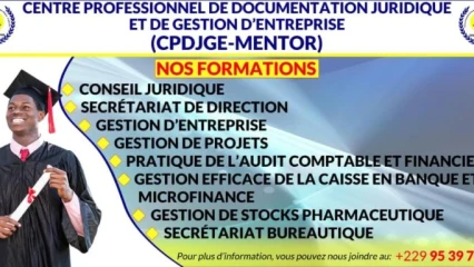 OPPORTUNITÉ DE FORMATION À PARAKOU : Les services du cabinet « Le Mentor » pour les étudiants en droit