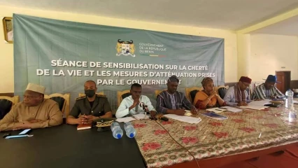 TOURNÉE DE SENSIBILISATION DU GOUVERNEMENT SUR LA CHERTÉ DE LA VIE : À Kalalé, Adambi, Aurélie Adam Soulé et Gbian convainquent les populations