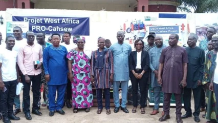 REMETTANT DES MATÉRIELS À SES BÉNÉFICIAIRES : Pro-Cashew œuvre pour améliorer la pratique de production de la noix de cajou  . Le partenaire financier Usda salué