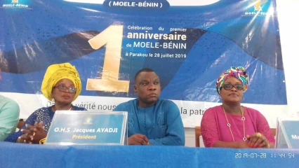 PREMIER ANNIVERSAIRE DE MOELE BENIN : Jacques Ayadji confiant dans l’avenir de son parti