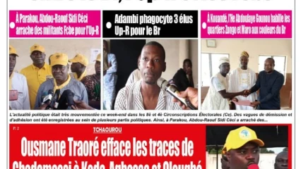 UNE DU LUNDI 3 OCTOBRE 2022