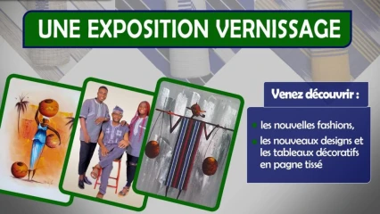 À TRAVERS UNE EXPOSITION VERNISSAGE : Afrique Élégance met en vente ses nouvelles créations . C&rsquo;est du 1 au 15 novembre à la place Tabéra de Parakou
