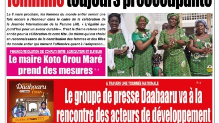 UNE DU LUNDI 7 MARS 2022