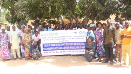 REDEVABILITÉ DANS LE DOMAINE DE L&rsquo;ÉDUCATION AU BÉNIN : Dedras Ong forme des agents enquêteurs du Projet Pro-Repem