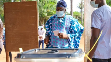 COMMUNALES 2020 : Le président de l&rsquo;Assemblée nationale Louis Vlavonou a voté