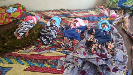 NAISSANCE DE QUADRUPLEES AU CHUD BORGOU-ALIBORI : Les parents essoufflés, lancent un Sos