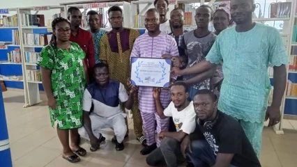 LAURÉAT DU PRIX AIFBD 2023 : Didier Jaurès Voitan présente son trophée