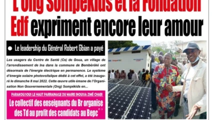 UNE DU LUNDI 9 MAI 2022