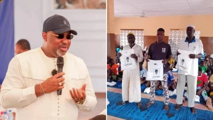 Ramadan/Dons de repas d’Iftar aux musulmans de Djougou: Richard Boni Ouorou rompt le jeûne avec plus de 15 000 musulmans 
