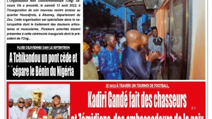 UNE DU MARDI 16 AOÛT 2022