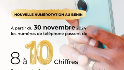 BÉNIN   Les numéros de téléphone passent à 10 chiffres le 30 novembre 
