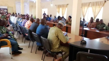 TOURNÉE STATUTAIRE DU PRÉFET KY-SAMAH A GOGOUNOU : Le maire Seydou Tidjani fait l&rsquo;état des lieux de sa commune