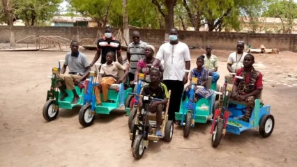 BANIKOARA :  Bio Sarako Tamou redonne le sourire aux handicapés de sa commune