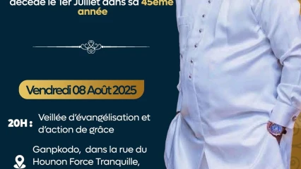 Cérémonie d'inhumation du feu Christophe Gbemiga Djossou:  les obsèques prévues pour les 8 et 9 août 2025