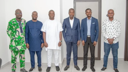 AUDIENCE DE L&rsquo;UNAMEL-BÉNIN À LA PRÉSIDENCE DU BÉNIN  : Le bureau exécutif reçu par Wilfried Léandre Houngbédji 