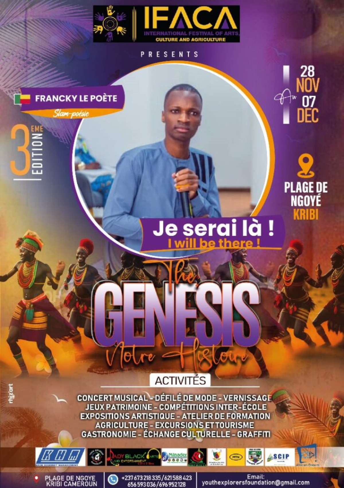 SÉLECTIONNÉ POUR REPRÉSENTER LE BÉNIN AU FESTIVAL INTERNATIONAL DES ARTS ET DE LA CULTURE AU CAMEROUN :  Le jeune béninois Franck Aristide Tossou lance un Sos pour son billet d&rsquo;avion