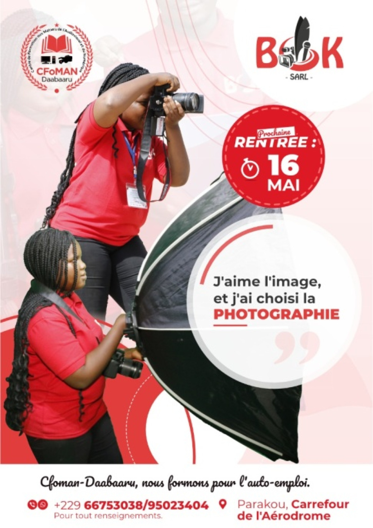 DÉSORMAIS PHOTOGRAPHE PROFESSIONNELLE ET CADREUR : Diane Kotoko réalise son rêve grâce au Cfoman-Daabaaru