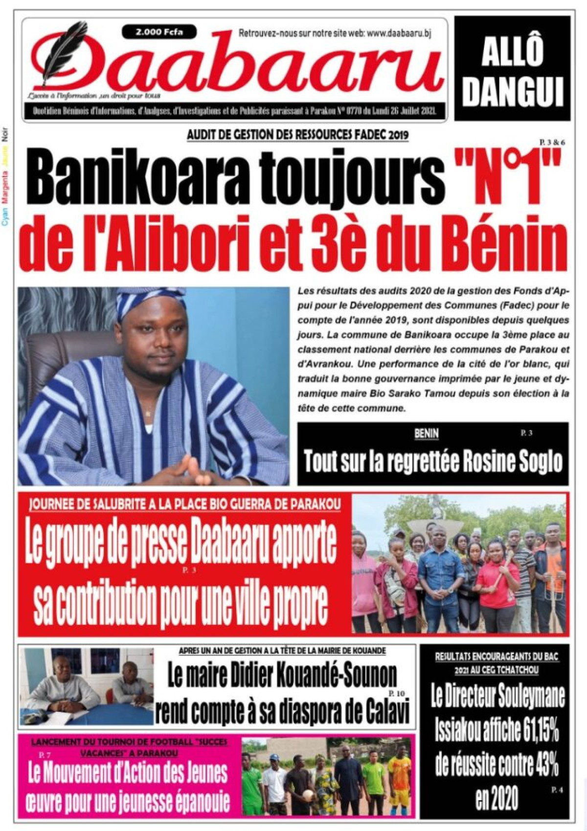 Parution du lundi 26 juillet 2021