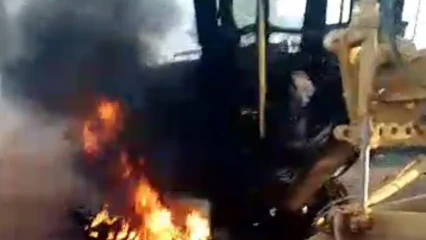 CONSTRUCTION DE LA ROUTE GUÉNÉ-KARIMAMA  :    Des engins lourds de l&rsquo;entreprise Soroubat brûlés par des Iani