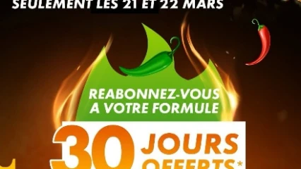 Offre spéciale: canal+ fait passer son bonus de 15 à 30 jours 