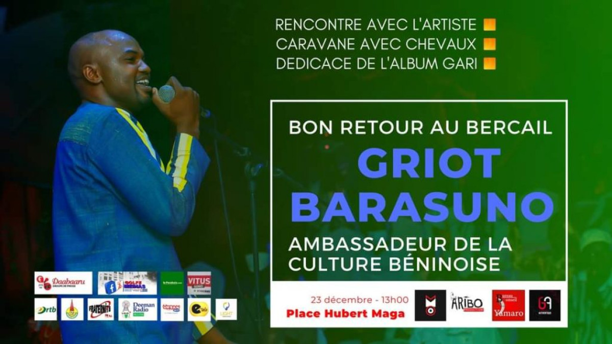 CULTURE/APRES SA TOURNEE A L&rsquo;ETRANGER : Le griot Barasuno accueilli en pompe ce jour à Parakou