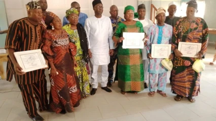 NOUVEL AN À LA MAIRIE DE PARAKOU : Le maire Inoussa Chabi Zimé reçoit les vœux de nouvel an de son personnel