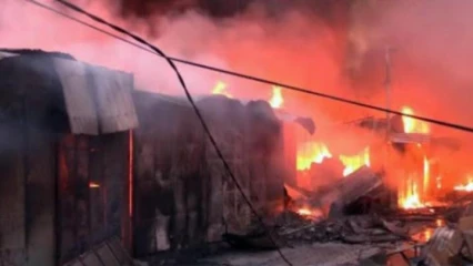 COTONOU/INCENDIE AU MARCHÉ DANTOKPA : Plusieurs boutiques parties en fumée