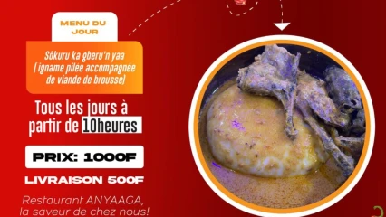 RESTAURANT ANYAAGA DE PARAKOU : Sôkuru ‘’Igname pilée’’, mets par excellence du peuple Baatonu
