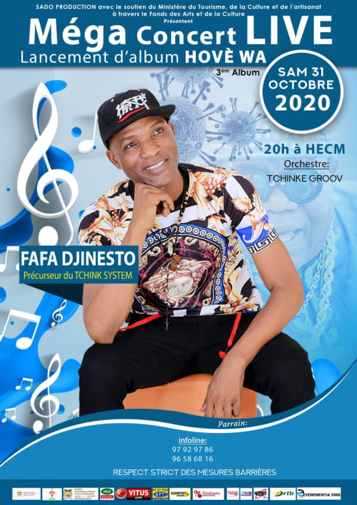 MUSIQUE AU BÉNIN : Fafa Djinesto lance son 3e album le 31 octobre prochain