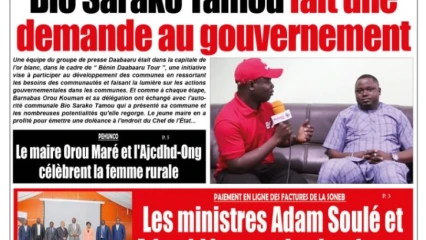 UNE DU MARDI 15 MARS 2022