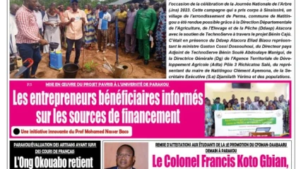 UNE DU VENDREDI 2 JUIN 2023