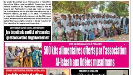 UNE DU VENDREDI 31 MARS 2023