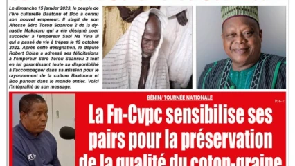 UNE DU LUNDI 16 JANVIER 2023