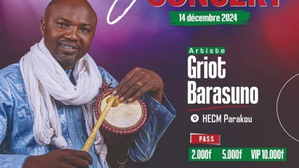 Géant concert live à parakou: le griot Barasuno sur scène le 14 décembre prochain 