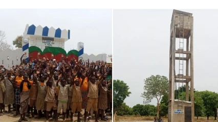 Kérou/Don d&rsquo;une centrale photovoltaïque et d&rsquo;un château d&rsquo;eau: les populations de Firou disent merci à Peter King et à la Fondation Edf