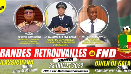 MATCH DE GALA AU STADE OMNISPORTS DE PARAKOU : Djibril Mama Cissé affronte Ibrahim Chabi Mama demain . Francis Koto Gbian au sifflet, De Chacus commissaire au match
