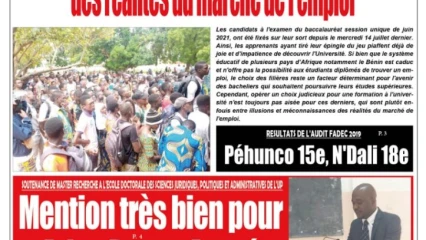 Parution du mercredi 28 juillet 2021