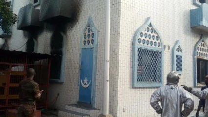 BÉNIN/INCENDIE : La radio  » La voix de l’Islam » de Cotonou en feu