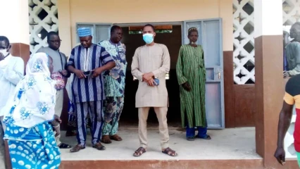 GOGOUNOU : Le maire Tidjani réceptionne un module de 3 salles de classes