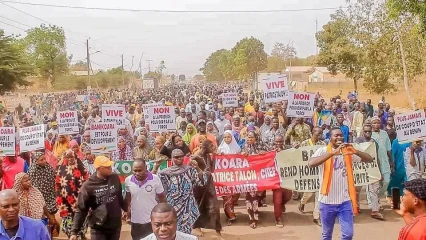 À travers une grande marche de prestation: Banikoara s'aligne derrière Sarako Tamou pour dire non au coup d'état