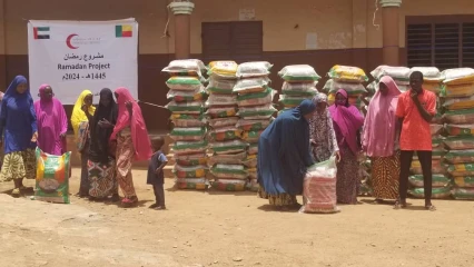 POUR LA FÊTE DU RAMADAN AU BÉNIN : L’association Al-Islaah fait don de plus de 600 sacs de riz