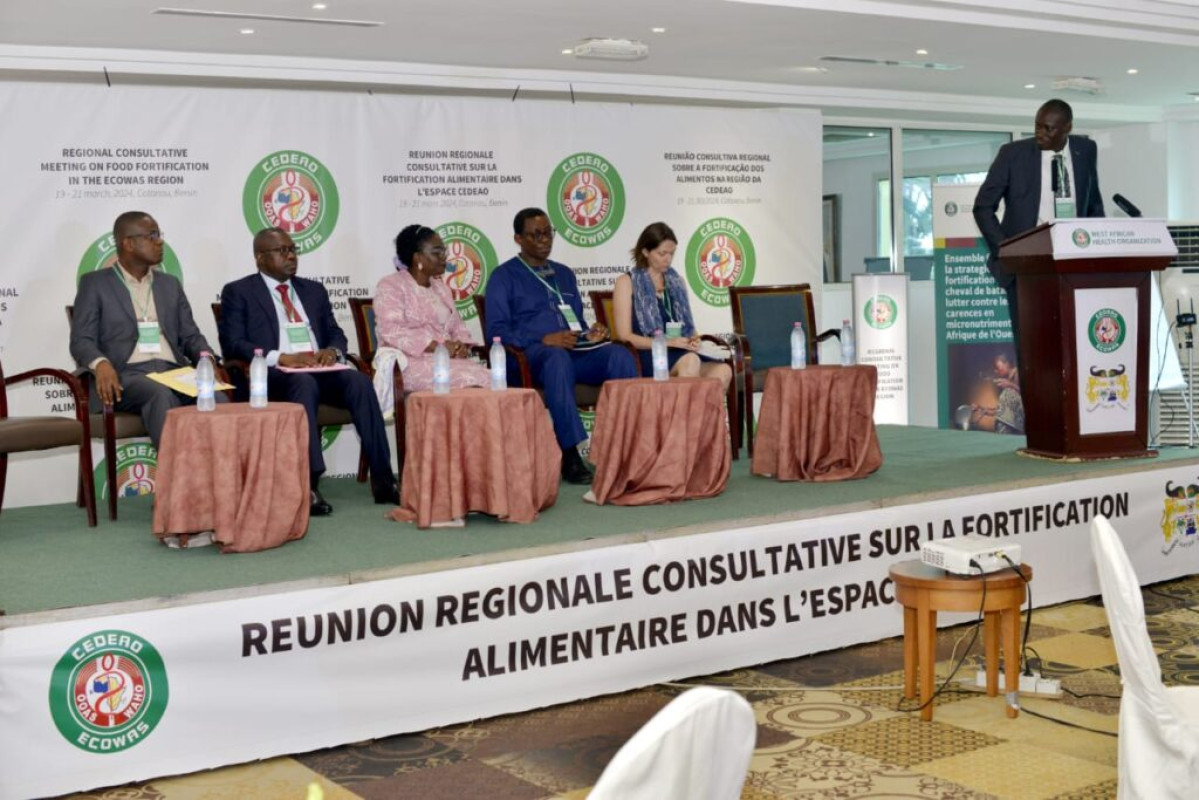 RÉUNION CONSULTATIVE RÉGIONALE SUR LA FORTIFICATION DES ALIMENTS DANS L&rsquo;ESPACE CEDEAO :  Les différents acteurs se donnent la main pour une lutte efficace contre la malnutrition  . Cotonou abrite l&rsquo;événement