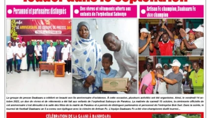 UNE DU LUNDI 17 OCTOBRE 2022