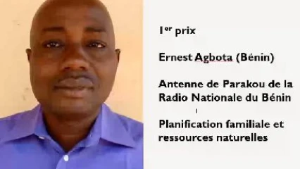 CONCOURS AFRICA 21 PNUE : Ernest Agbota de radio Parakou remporte le 1er prix