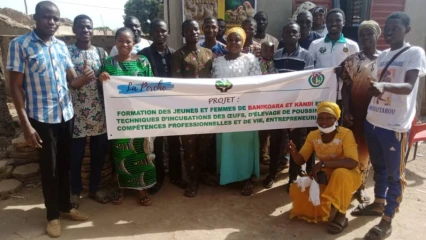 ENTREPRENEURIAT ET PROMOTION DE L&rsquo;AVICULTURE  : Cedel Ong et ‘’La Perche’’ forment 20 jeunes de Banikoara 