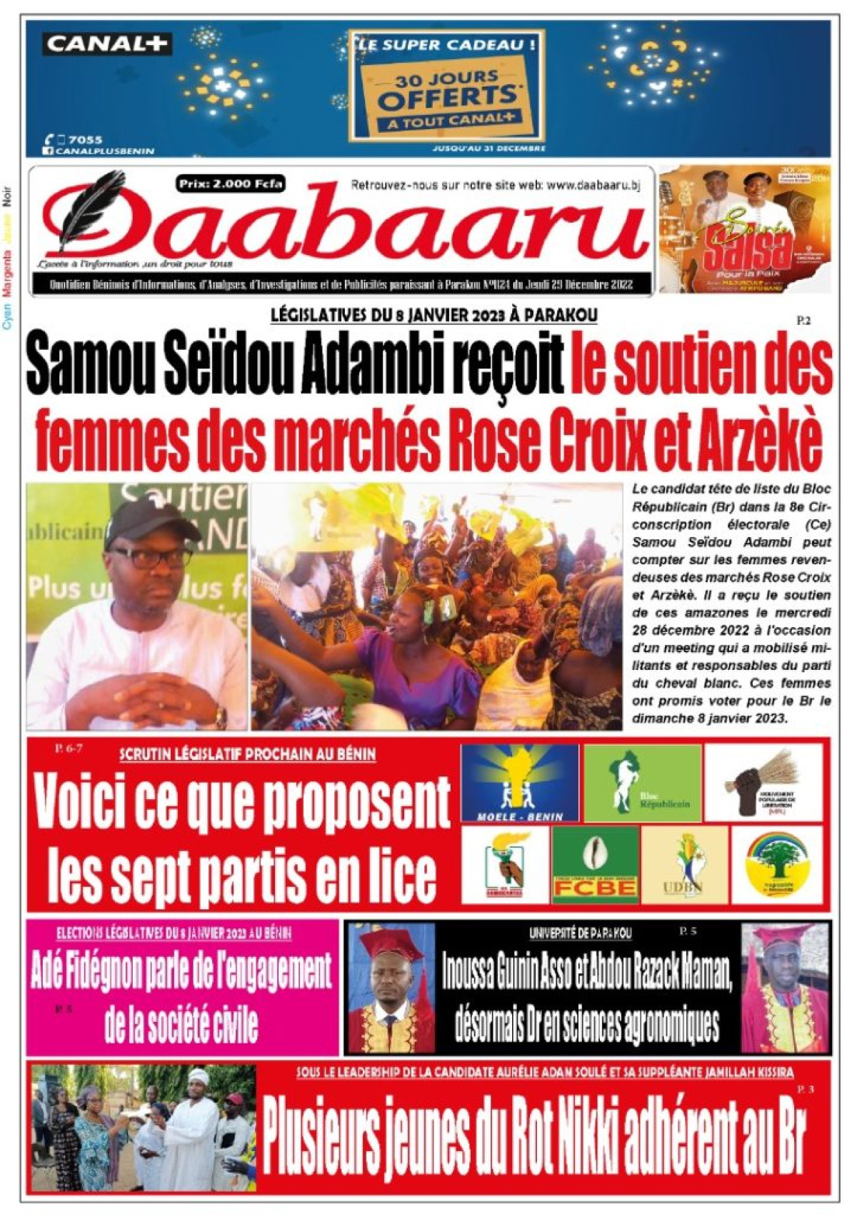 UNE DU JEUDI 29 DÉCEMBRE 2022